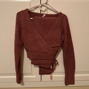 Daily Practice by Anthropologie fuzzy lounge set. Brown